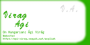 virag agi business card
